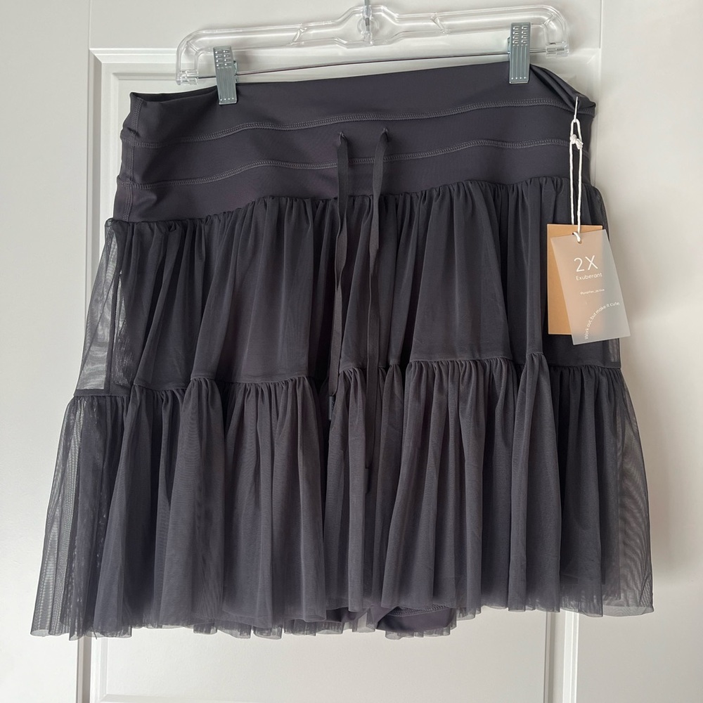 NWT Popflex Pirouette Tiered Skort Size 2X